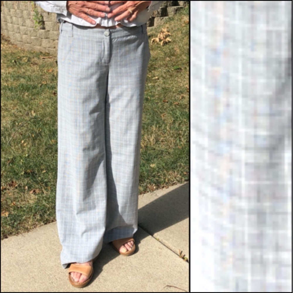 - The Limited Sz 4 Lined Drew Fit Gray Plaid Trousers! EUC!